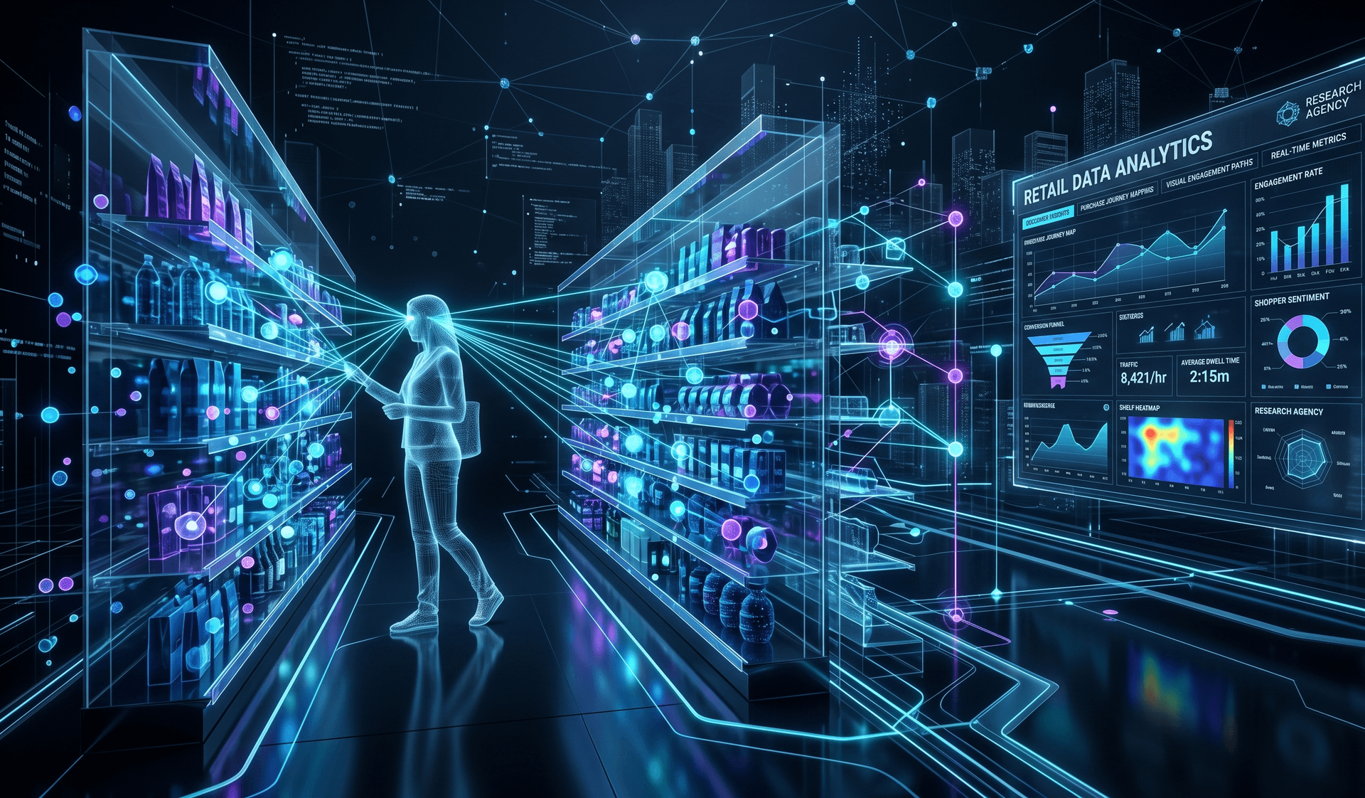 Consumer Insights Research - Abstract 3D visualization